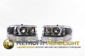Bi Led светодиодные фары Dodge Durango 97-